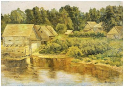 Павел Кузнецов Мельница. Успенское-Трахонеево, 1895