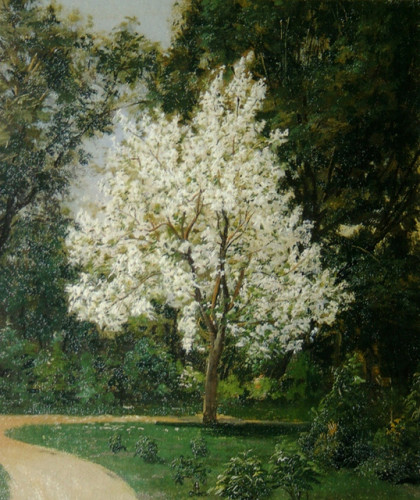 Василий Максимов. «Сад при доме Третьяковых», 1877